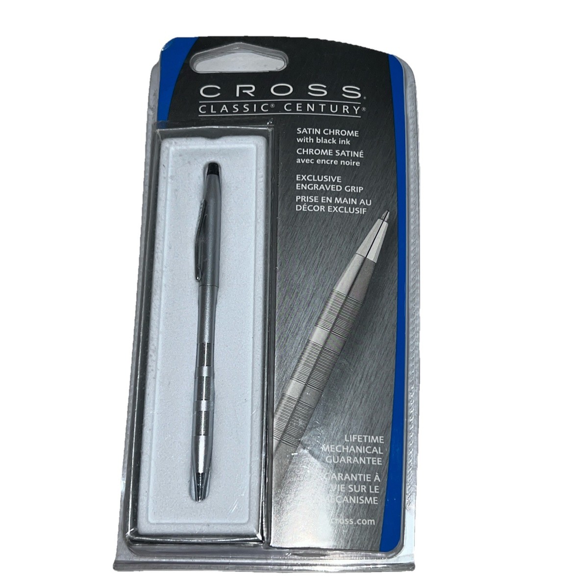 Cross Classic Century Ball Point Pen Satin Chrome New In Box