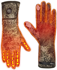 Heated Gloves for Men  Women - Thin Flexible Liner with 3 Heat Settings Up to