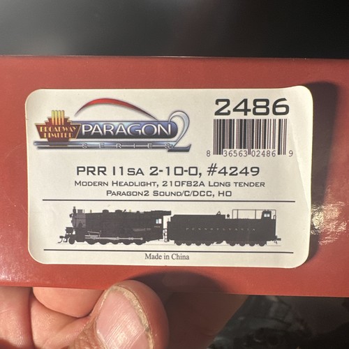 Locomotora de vapor Broadway Limited Paragon2 PRR I1sa 2-10-0 HO sonido DCC 2486 | Condition: New: Other (See Details)