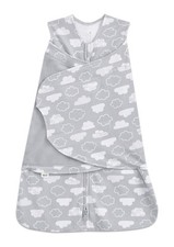 HALO 100 Cotton Sleepsack Swaddle Blanket Grey Clouds Small 3-6 Month