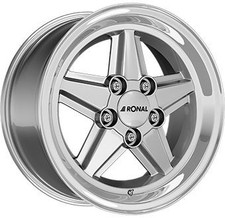 1x RONAL RONAL R9 silber-hornkopiert 7.0Jx15 5x112 ET23