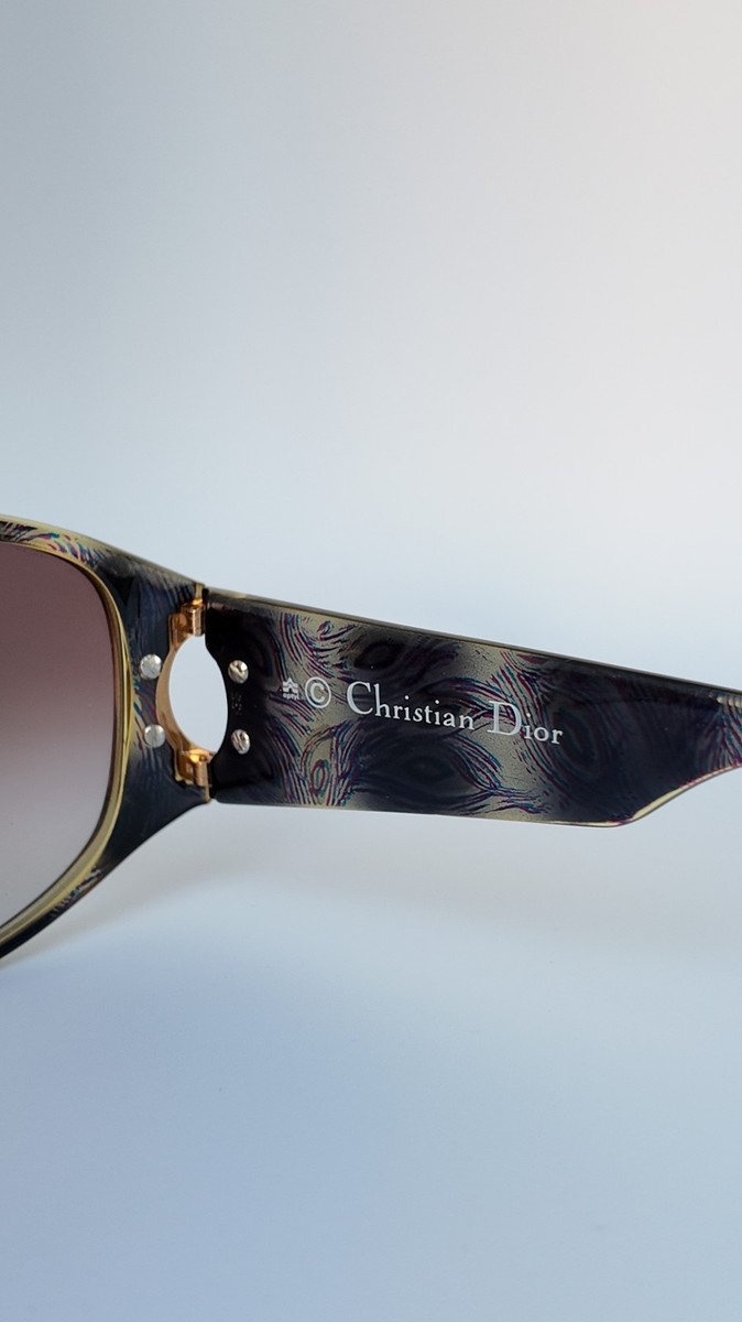 Christian Dior 2759 50 Tortoise Gold Frame Peacock Gradient Lens
