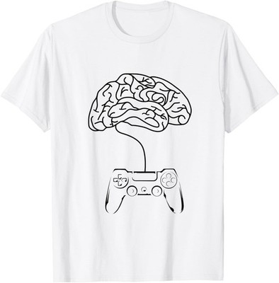 Mens Gaming brain saying gamer gambling gamer gift T-Shirt