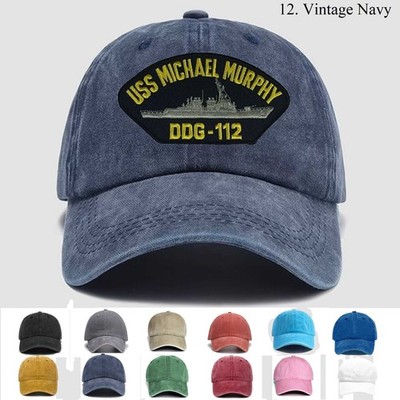Customized Embroidered Hat Uss Michael Murphy Ddg-112, Trucker Hat, Gift Idea