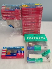 Sealed Memorex Blank Cassette Tapes DBS 90 Cassette Tapes Type 1 Normal Bias