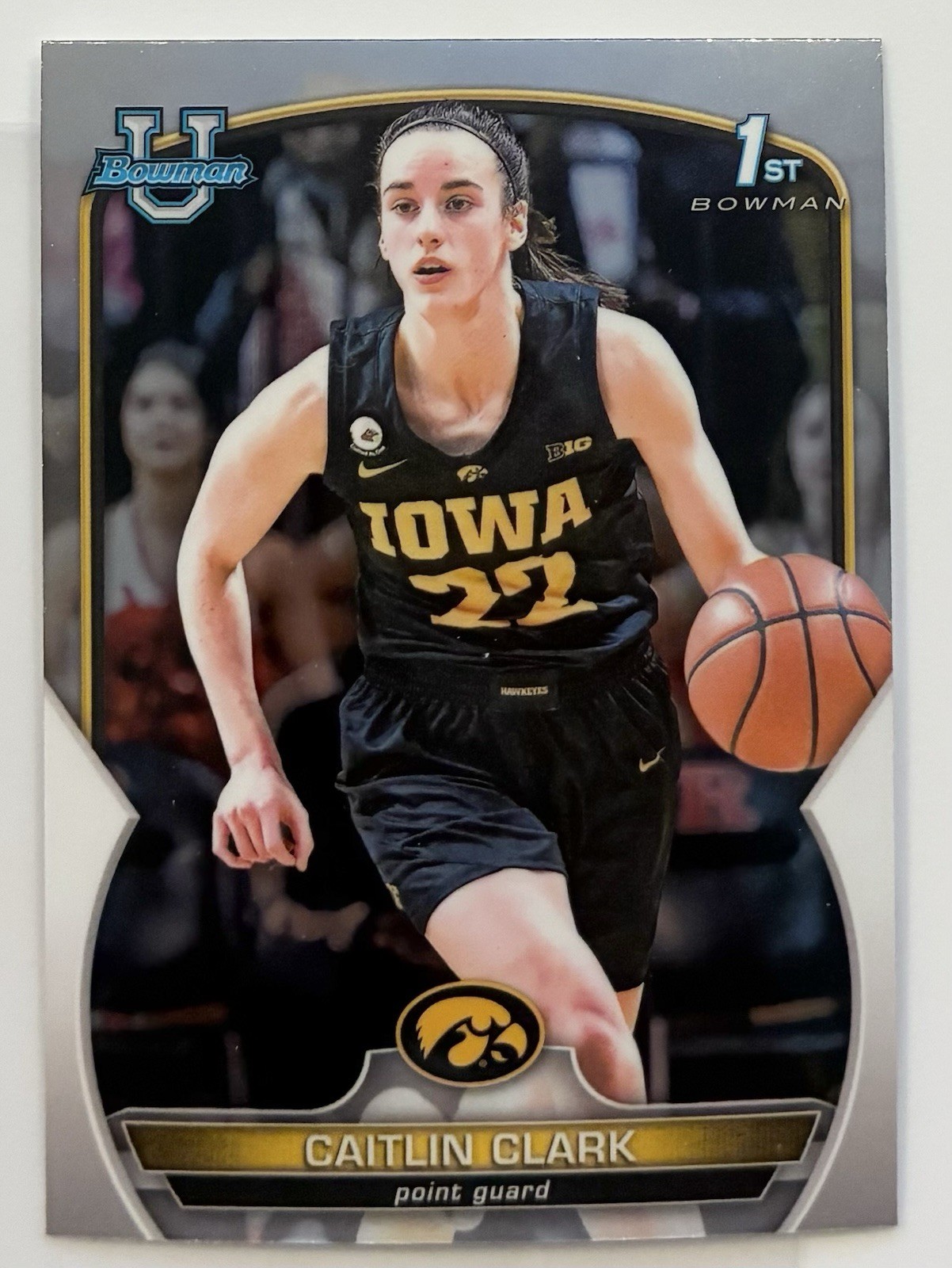 2023 Bowman U 1st Chrome Caitlin Clark #34 Iowa Hawkeyes Basketball ROOKIE RC