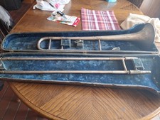 Vintage Frank Holton Trombone Elkhorn Wisconsin w/Original Case Serial 141251