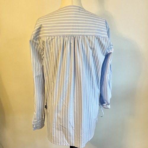 MARE MARE x Anthropologie Blue/White Stripe Henriette Top Side Ties XS NWOT - Picture 3 of 7