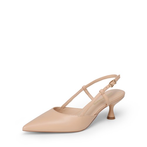 Women Slingback Pumps Pointed Toe Low Stiletto Heels Office Party Wedding Pumps - Picture 5 of 16