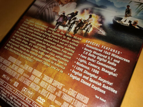 Shanghai Surprise DVD Madonna Sean Penn special edition george harrison songs - Imagen 5 de 5