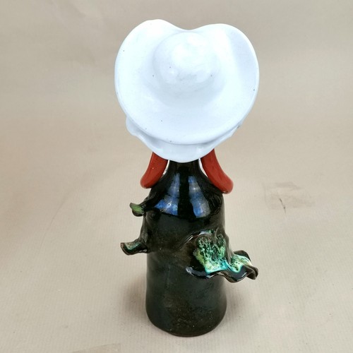 Limette gesichtslose Tonpuppe Dominikanische Republik Skulptur Terrakotta Hut Vintage - Bild 6 von 10