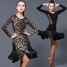 Latin Tango Rumba Standard Ballroom Dance Performance Dress Competition Rhythm
