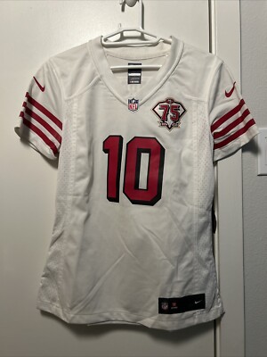 Nike San Francisco 49ers #10 Garoppolo Stitched Jersey White