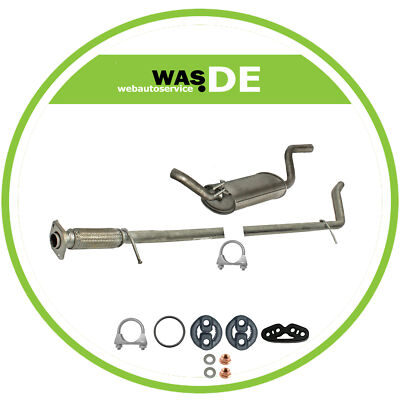 Komplette Auspuffanlage Fiat Punto II 1.2 8V, 60PS, Typ 188, Auspuff, Flexrohr