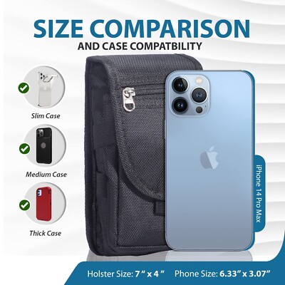 Hengwin Echt Leren Telefoon Holster, Mobiele Telefoon Hoes Houder, Kleine Smartphone Hoesje Tas voor iPhone 16 Pro Max 16 Plus 15 14 13 12 11 Pro Max, Samsung S24 S23 S22 S21 S20 Ultra Hoesjes