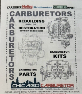 YOUR* 1969-71 MOPAR 6 PACK 340 OR 440 SIX PACK CARBS RESTORED W