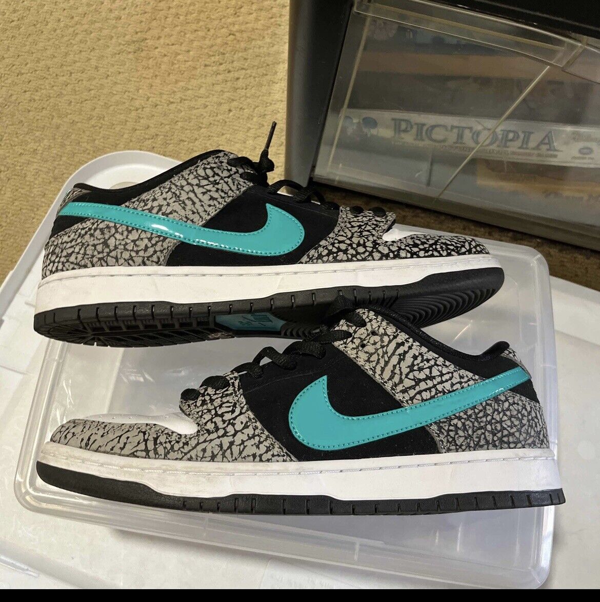Nike SB Dunk Low Atmos Elephant BQ6817-009 Grey Black Black Nike SB Dunk Low Atmos Elephant BQ6817-009 Grey Black Black