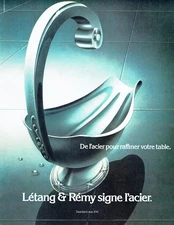 Advertising 038 1978 Létang & Rémy Louis XVI Steel Saucer