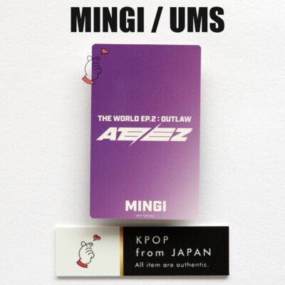 MINGI ATEEZ THE WORLD EP.2:OUTLAW POB Lucky draw photocard Rakuten