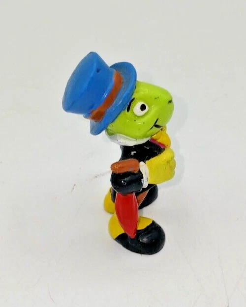 Disney Jiminy Cricket Pinnochio Cake Topper Vintage Bullyland Hecho en Alemania Foto 2 de 4