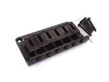 True Custom Shop® Black Hardtail Bridge for Modern Fender Strat or Telecaster 