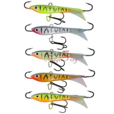 Ice Fishing Lures Jigging Rap Lead Hooks Winter Lifelike Baits Bass Walleye 