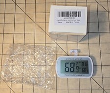 Digital Refrigerator Freezer Thermometer Max Min Function White NIB Open Box New