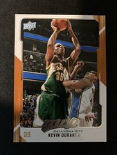 Kevin Durant 2008-09 Upper Deck MVP #148 Supersonics Basketball 2nd Year Card