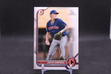Justin Campbell #BD-113 2022 Bowman Draft  Cleveland Guardians