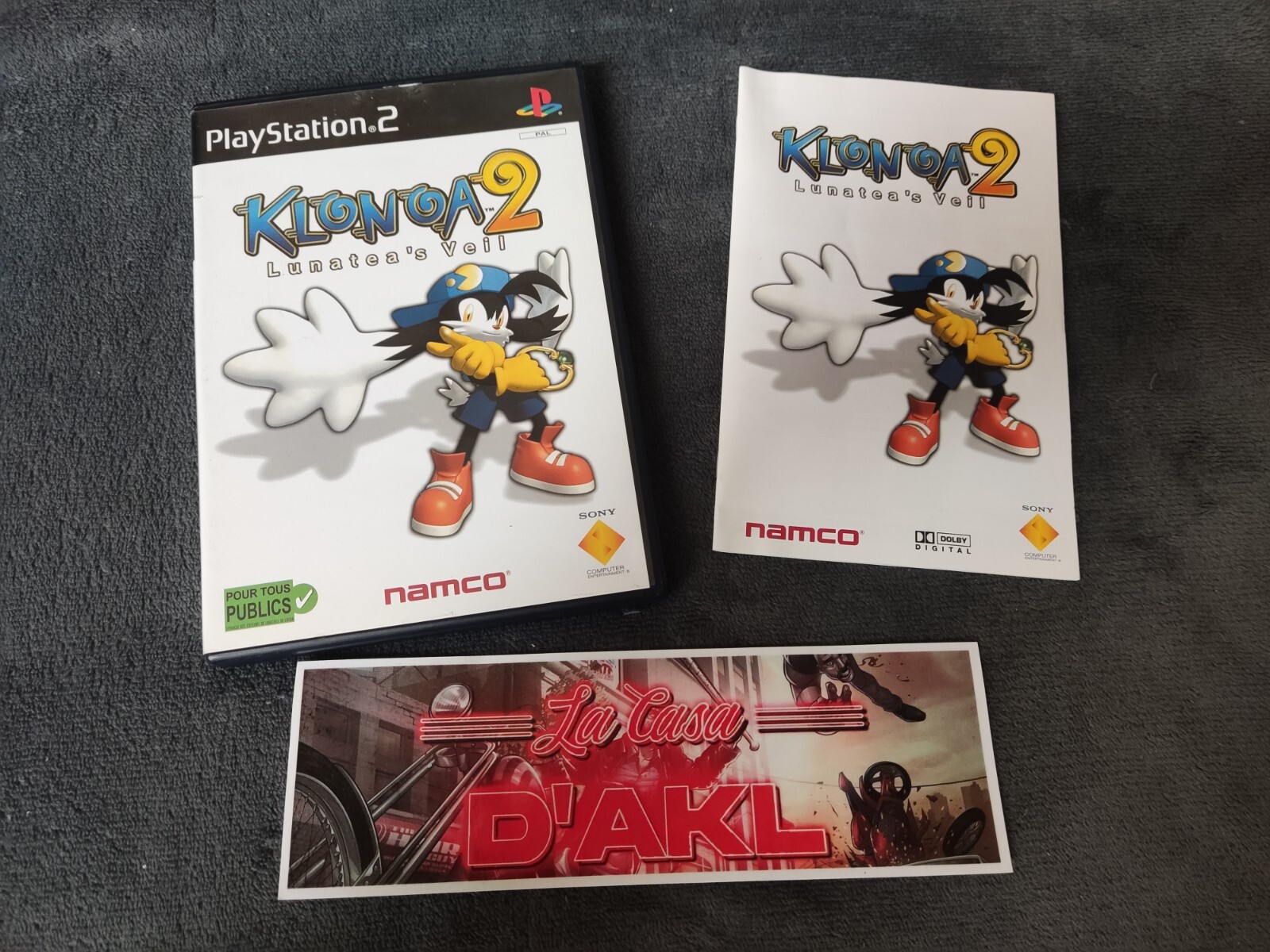 Klonoa 2 Lunatea's Veil complet sur Playstation 2 PS2 FR TTBE