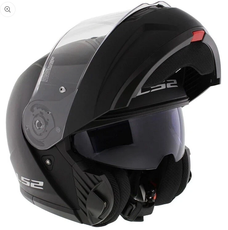CASCO MOTO LS2 MODULARE APRIBILE FF908 STROBE 2 II NERO OPACO MATT BLACK 22.06
