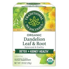 Traditional Medicinals Organic Herbal Tea Dandelion Leaf Root 16 pckts