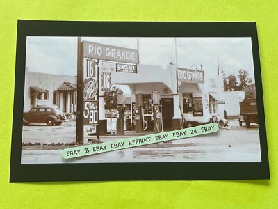 Found PHOTO of Old Rio Grande Oil & Gas Service Station & Car