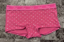 NWT VICTORIA'S SECRET PINK POLKA DOT THICK LOGO WAISTBAND BOYSHORT PANTIES