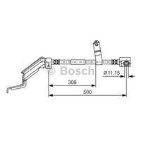 Bosch Bremsschlauch Vorne Rechts FüR Chrysler Voyager/Grand Voyager III