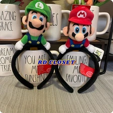 Universal Studios Hollywood Super Nintendo World Mario and Luigi Ears Headband.