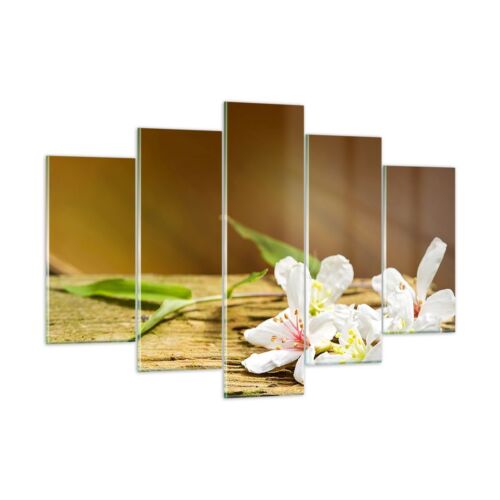 Glass Print 150x100cm Wall Art Picture asia spa bamboo flower Large Artwork