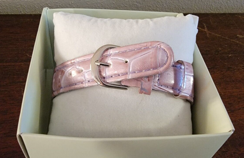 Vintage DISNEY STORE TINKERBELL WATCH LAVENDER WRIST BAND NEW IN BOX - Picture 4 of 9
