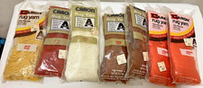 Lot of 7 NOS Vintage Caron Latch Hook Acrylic Rug Yarn Multicolor