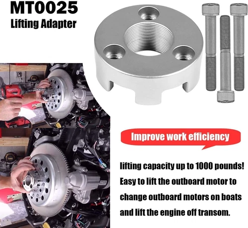 MT0025 Lifting Adapter With Bolts & MT0022 Lifting Eye Tool For Yamaha Mercury - Bild 3 von 12