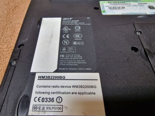Acer Travelmate 372TMi 370 Series Intel Pentium M 1.5GHz 12.1" Untested Read... - Picture 17 of 17