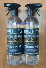 (2-Pk) LUX CLEAN ~VINEGAR + PEPPERMINT Kitchen MULTI PURPOSE CLEANER Citrus Mint