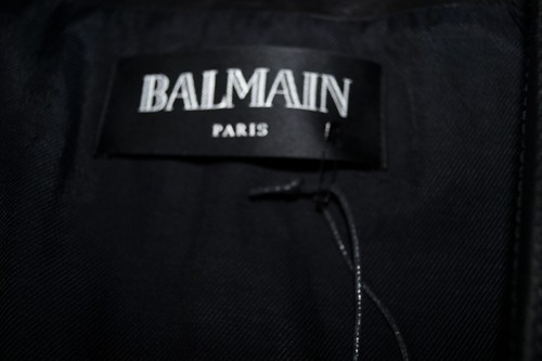 BALMAIN PARIS EDLE BIKER LEDER-JACKE LAMM NAPPA GR:44(franz.46) ROCK NEUW. LUXUS - Bild 9 von 24