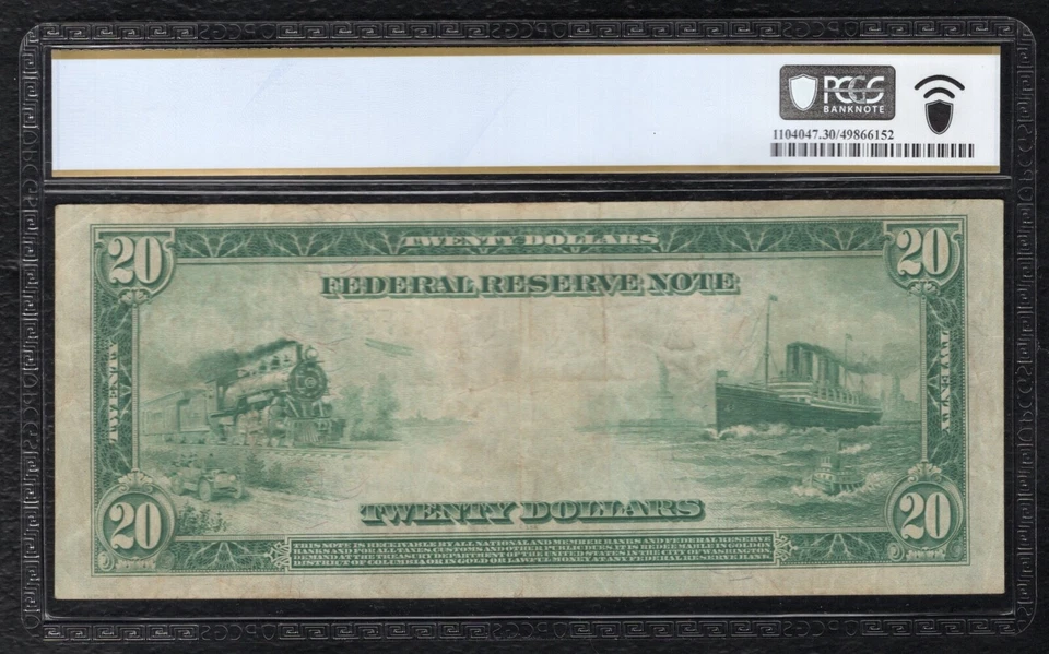FR. 984* 1914 $20 *STAR* FRN FEDERAL RESERVE NOTE ATLANTA,GA PCGS BANKNOTE VF-30 - Image 2 of 2