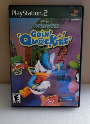 Disney's Donald Duck: Goin' Quackers (PlayStation 2) PS2 Complete CIB  S/Fee !!