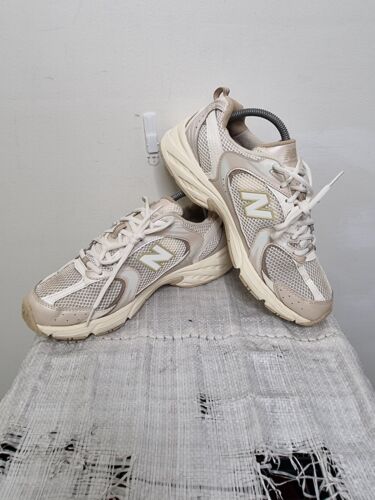 new balance 530 sneaker mens size 10 cream beige running shoe gym