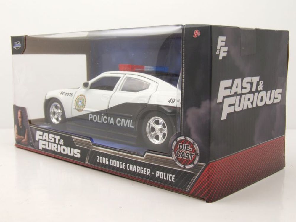 Dodge Charger Police 2006 weiß schwarz Fast & Furious