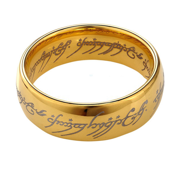 Anello HOBBIT tesoro bilbo baggins Acciaio collezione SIGNORE