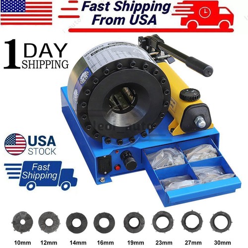 Hydraulic Hose Crimper Pipe Clamping Machine With 8 Sets Dies 10mm-30mm 5600KN