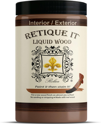 #ad Retique It Liquid Wood Dark Wood Quart Paint It Then Stain It Stainable Wo $61.81